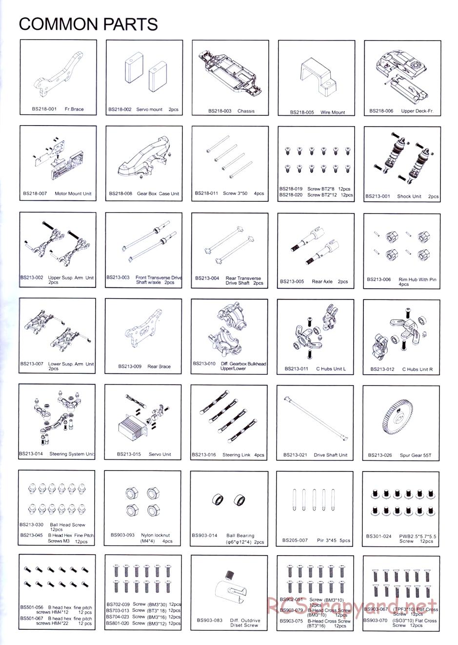 BSD Racing - BS220R / BS220T - Parts List - Page 2