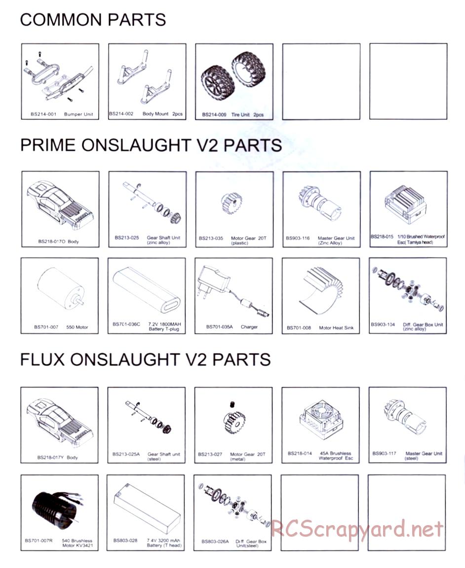 BSD Racing - BS220R / BS220T - Parts List - Page 3