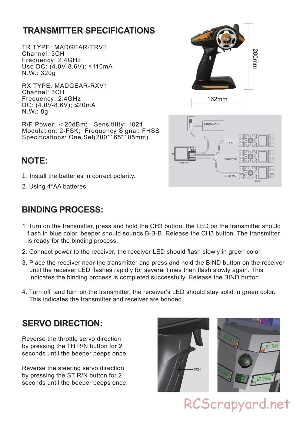 BSD Racing - BS221R / BS221T - Manual - Page 4