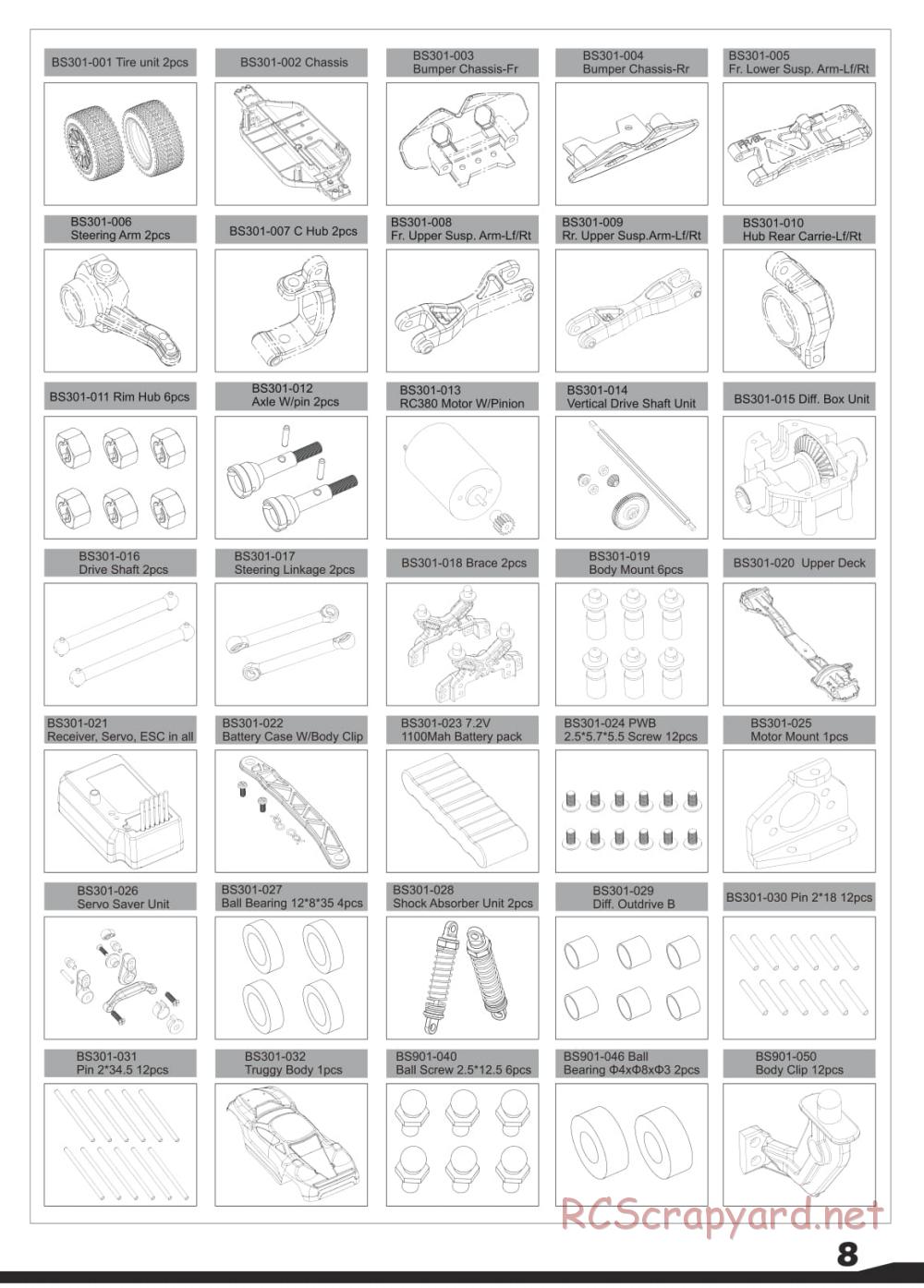 BSD Racing - BS301T / BS312T - Parts List - Page 2