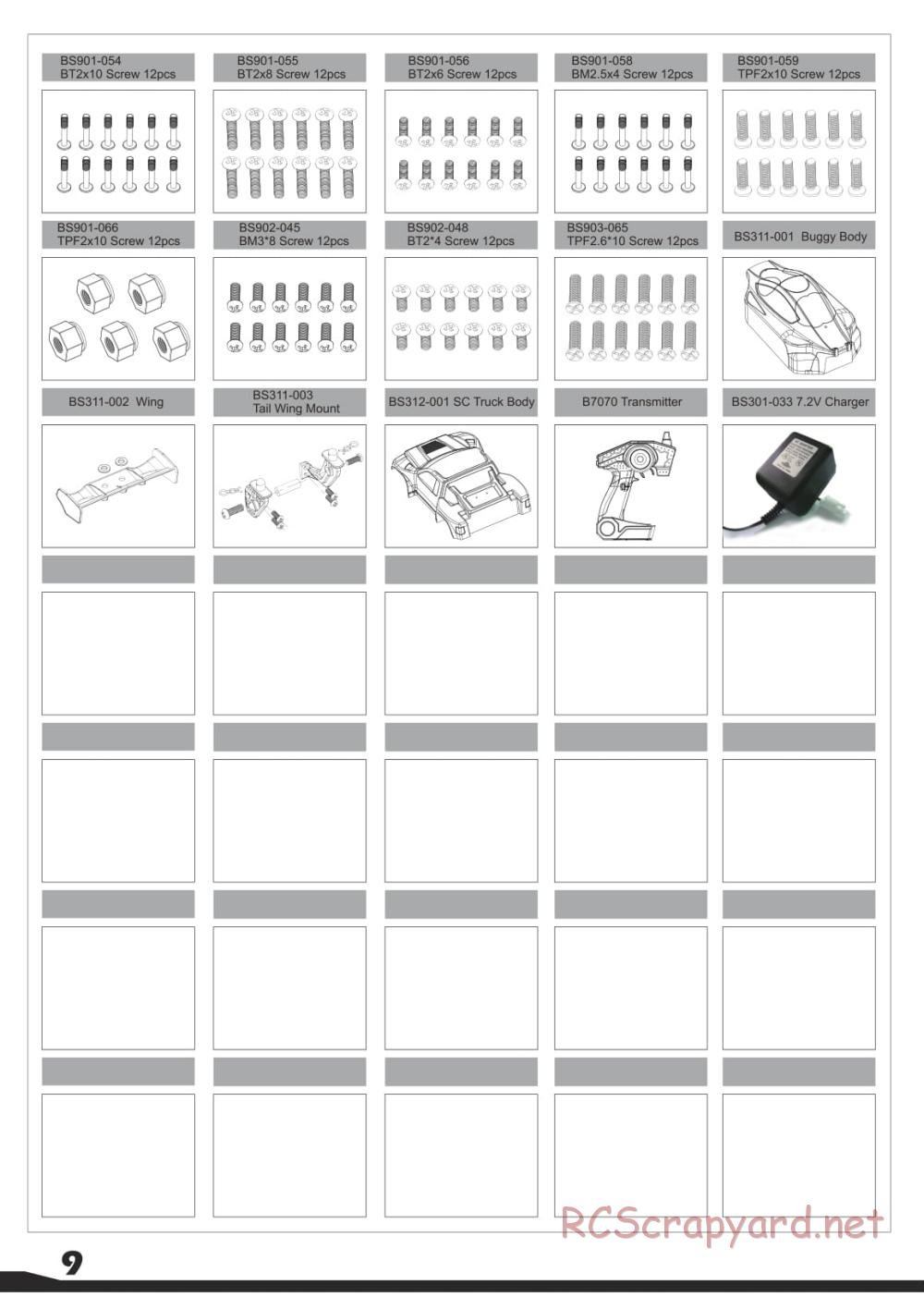 BSD Racing - BS311T - Parts List - Page 3