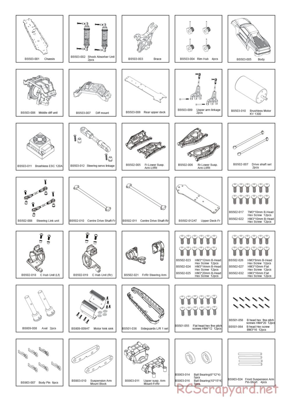 BSD Racing - BS503T - Parts List - Page 2