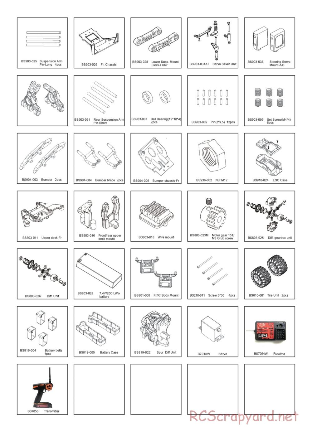 BSD Racing - BS503T - Parts List - Page 3