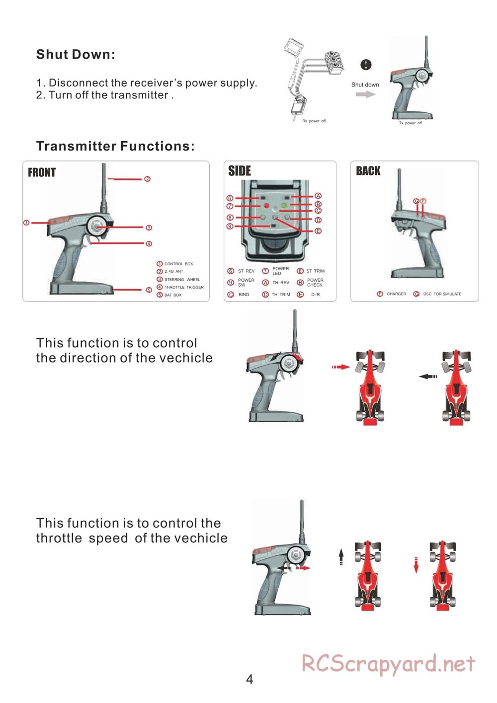 BSD Racing - BS701G - Manual - Page 5