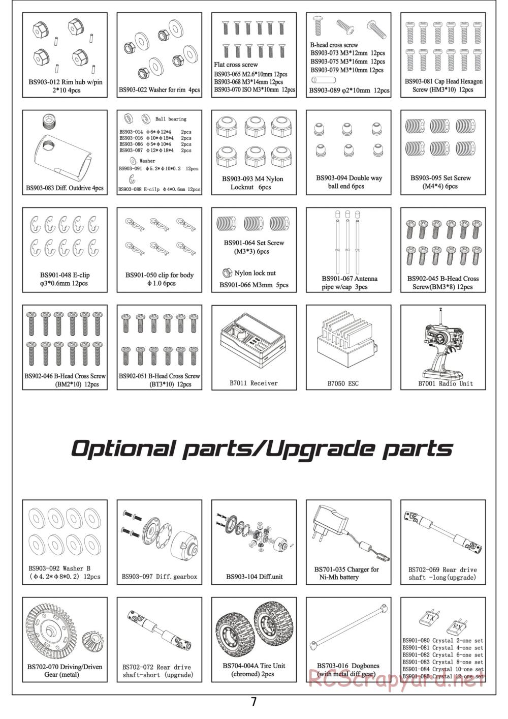 BSD Racing - BS703T - Parts List - Page 3