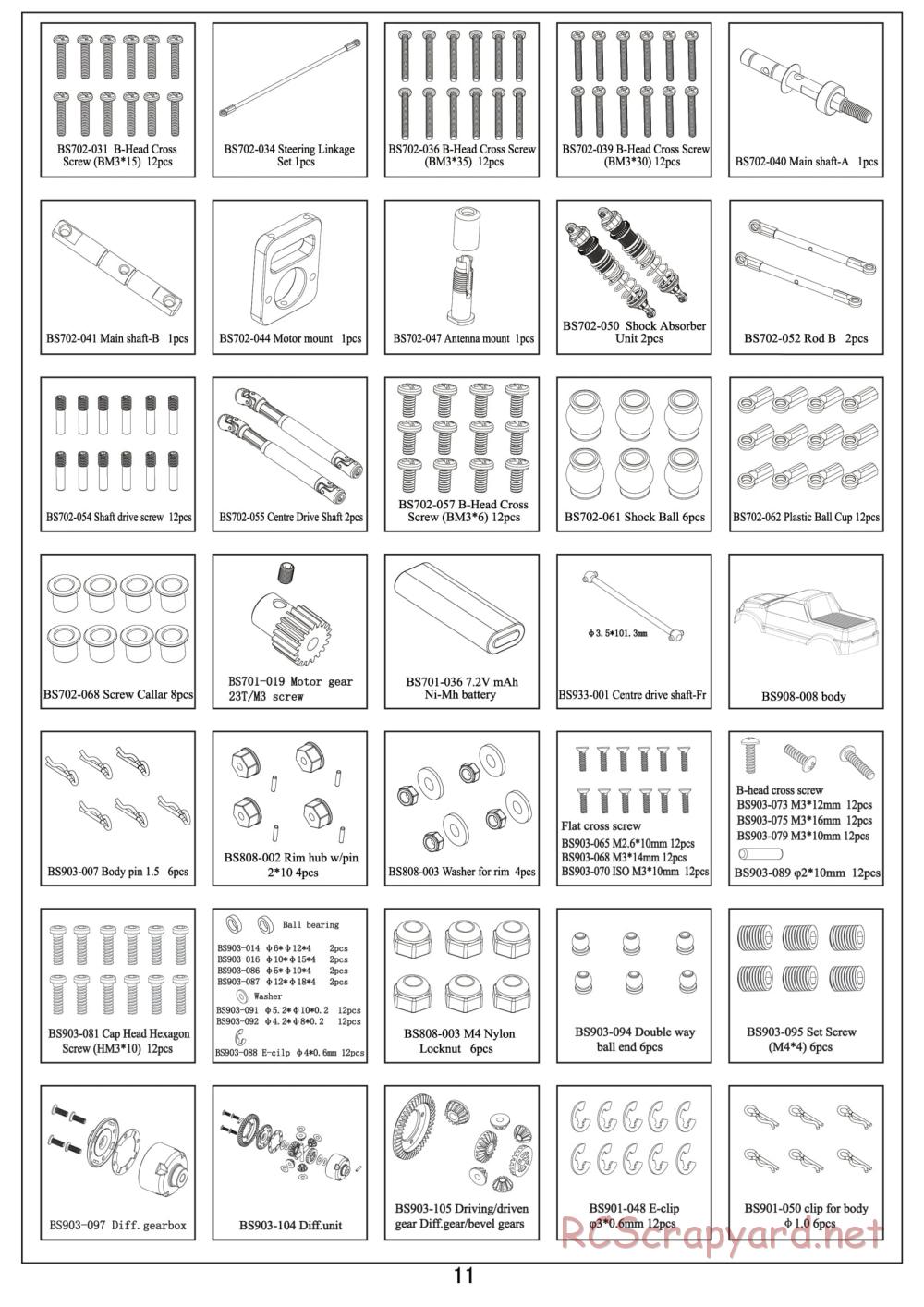 BSD Racing - BS704T - Parts List - Page 3