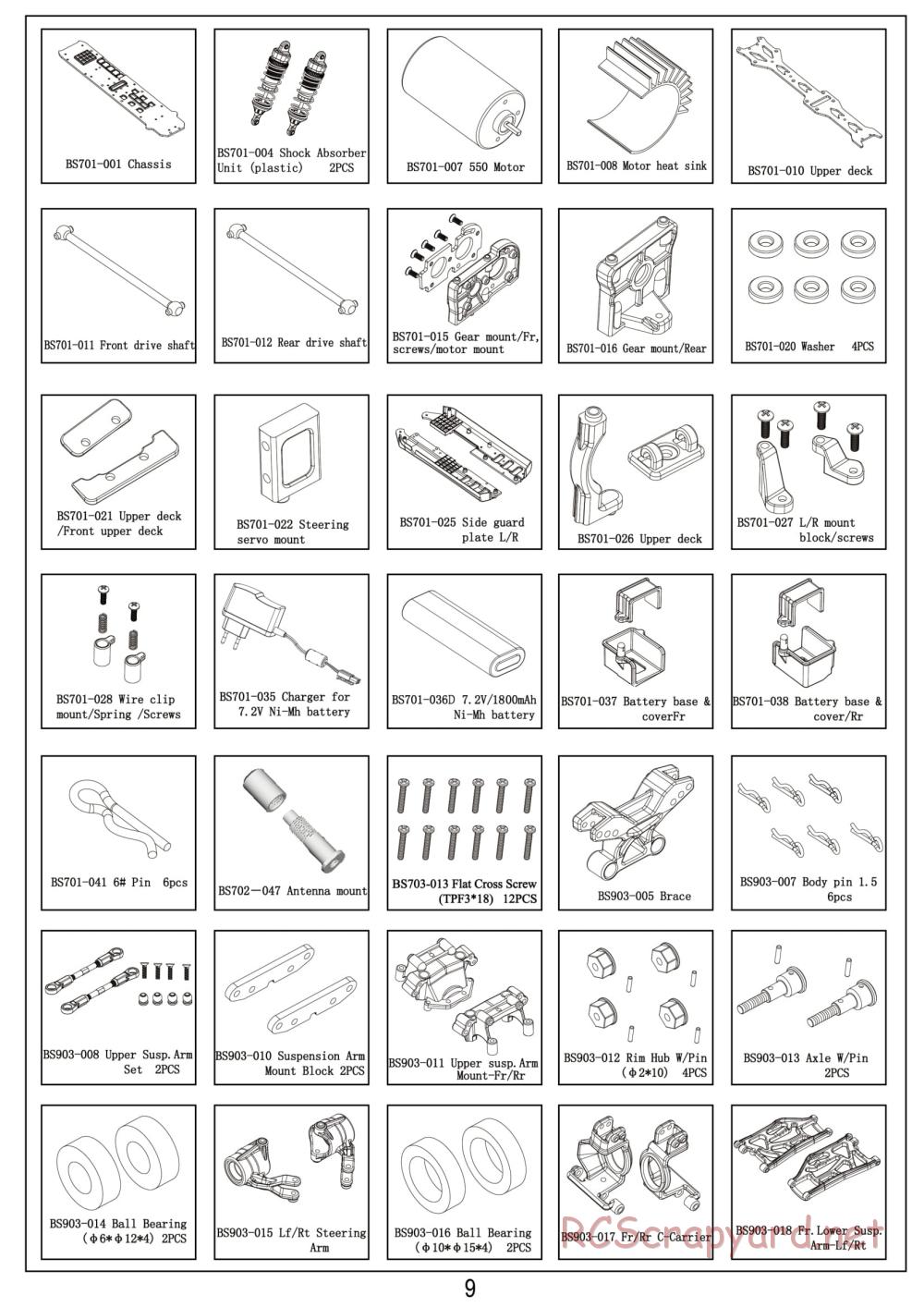 BSD Racing - BS706T - Parts List - Page 2