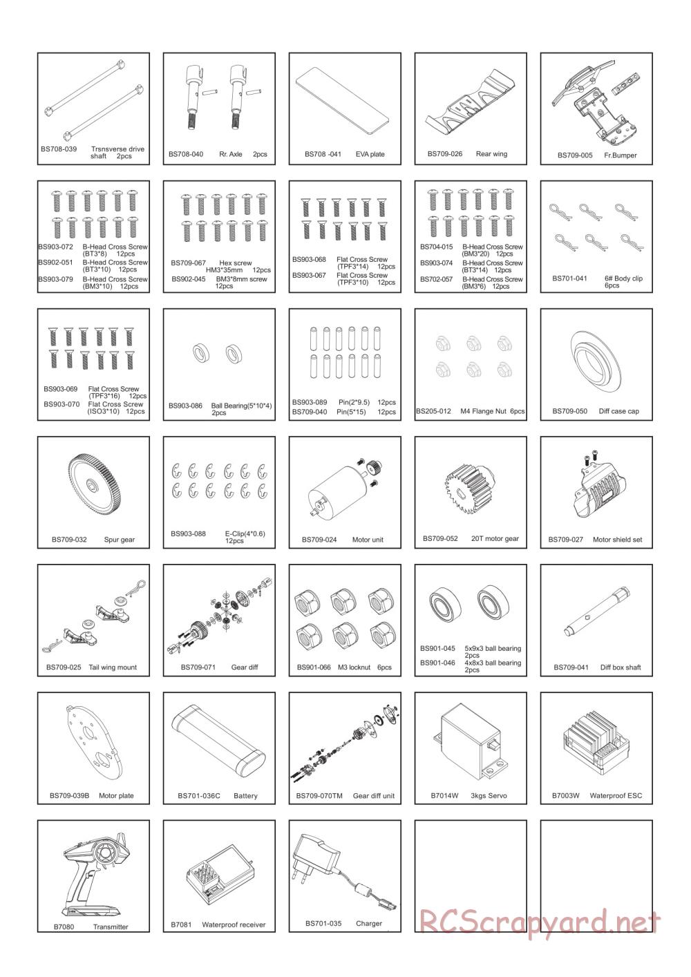 BSD Racing - BS708T - Parts List - Page 3