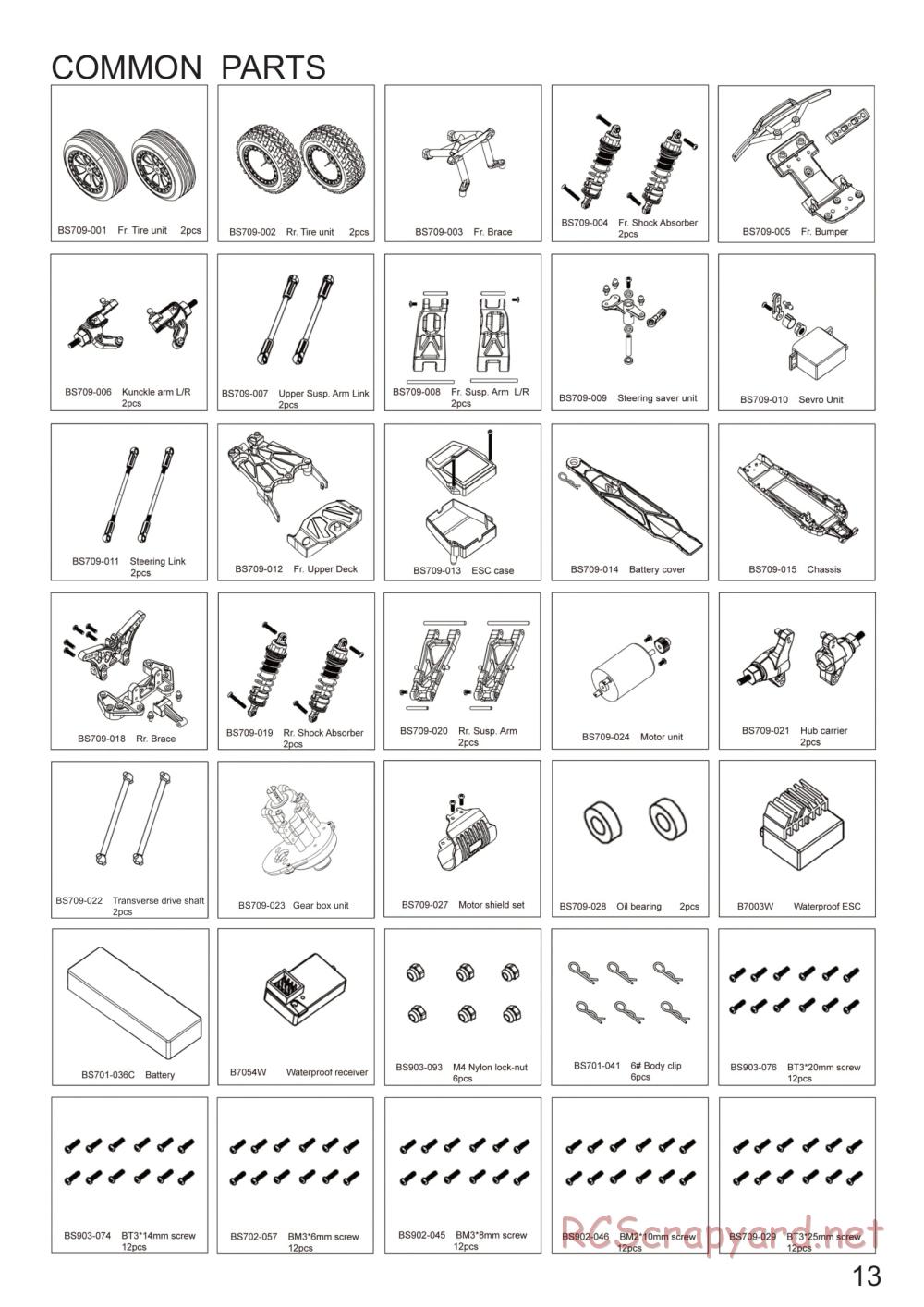 BSD Racing - BS711R / BS711T - Parts List - Page 3