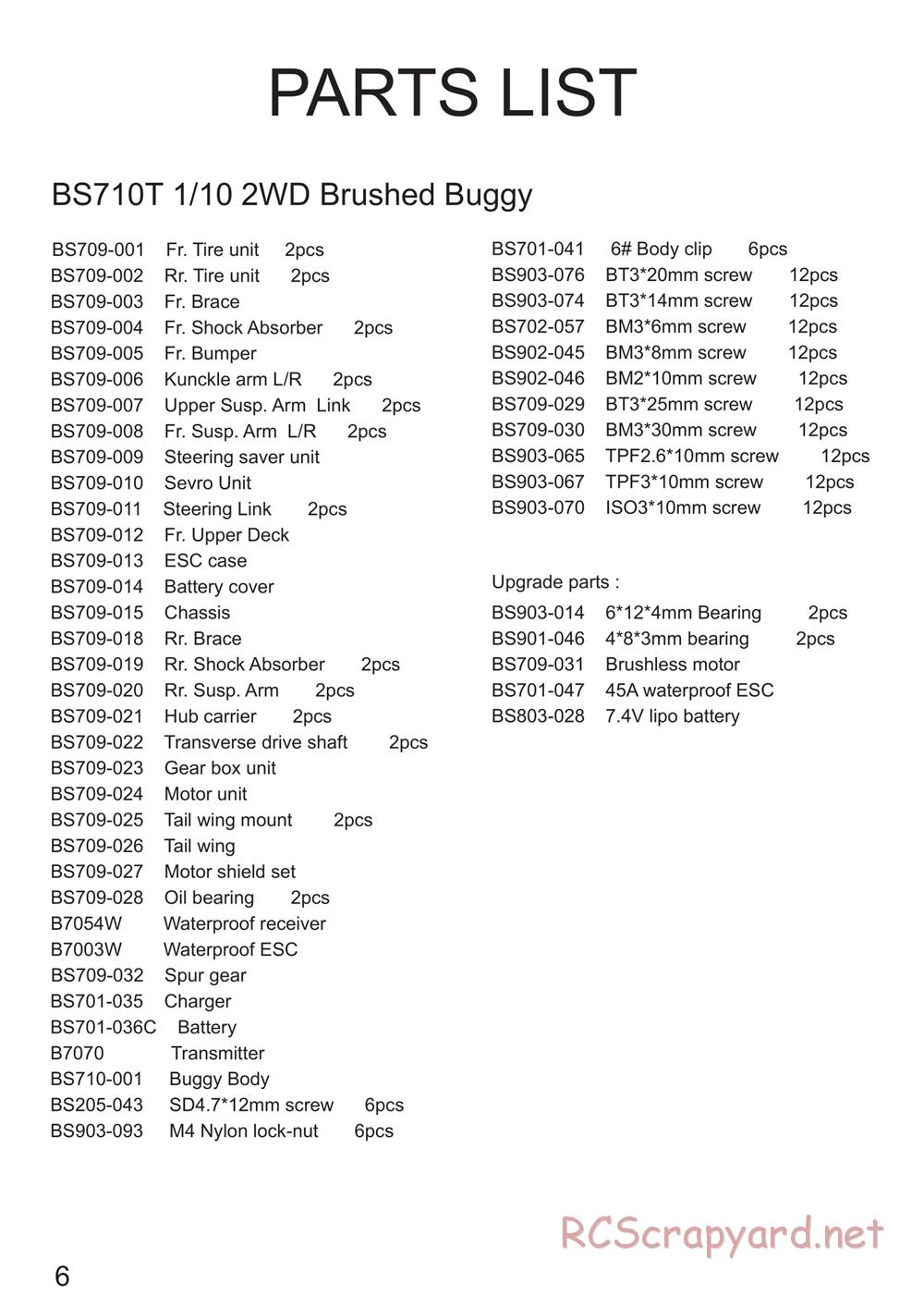 BSD Racing - BS712R / BS712T - Manual - Page 8