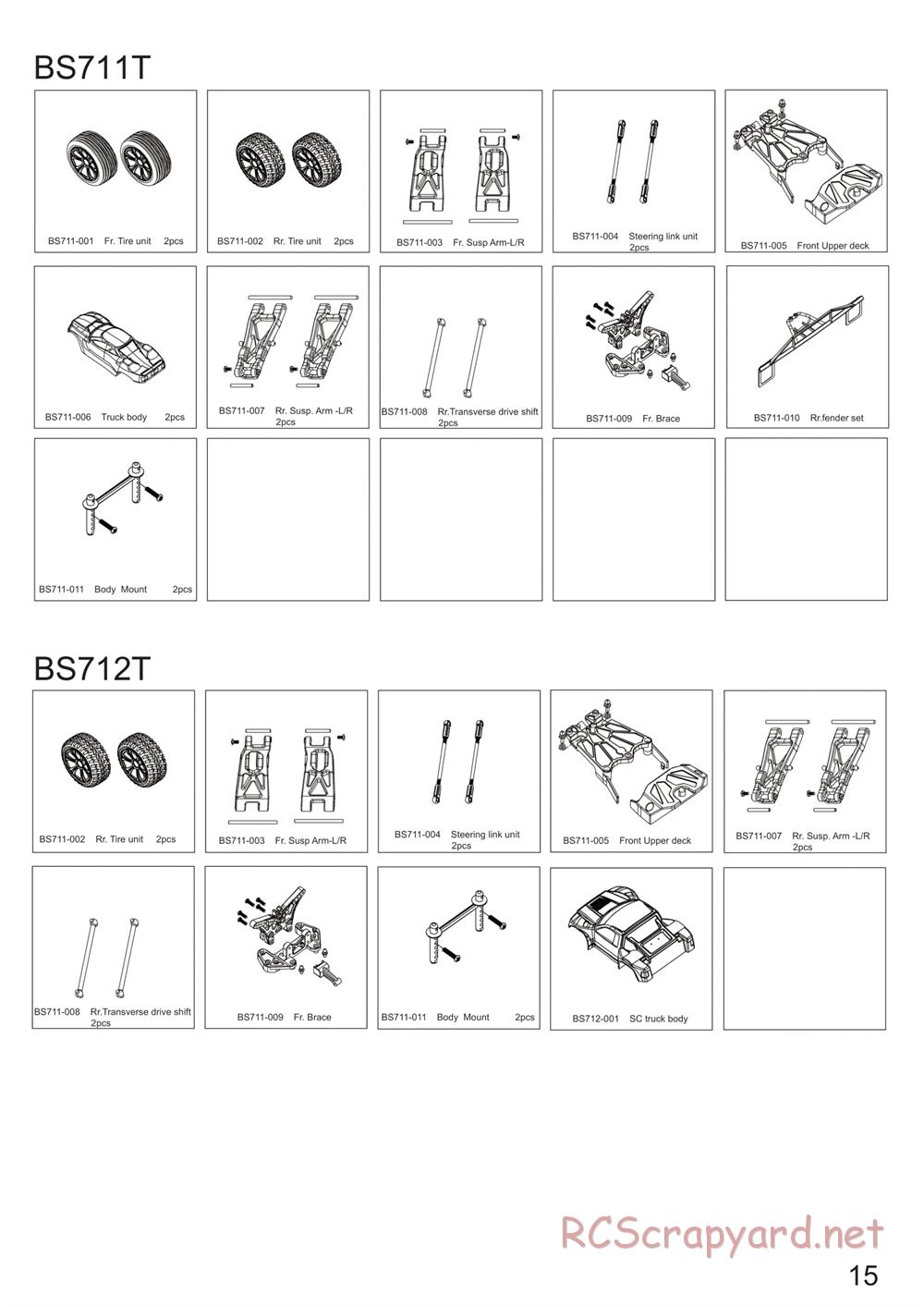 BSD Racing - BS711R / BS711T - Manual - Page 15