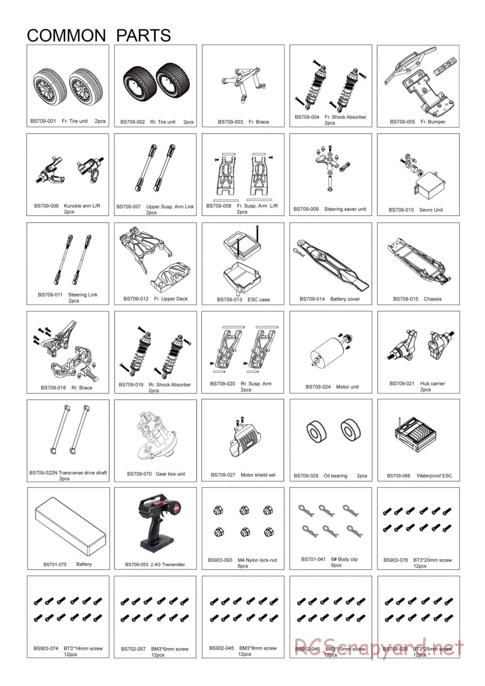 BSD Racing - BS709E - Parts List - Page 2