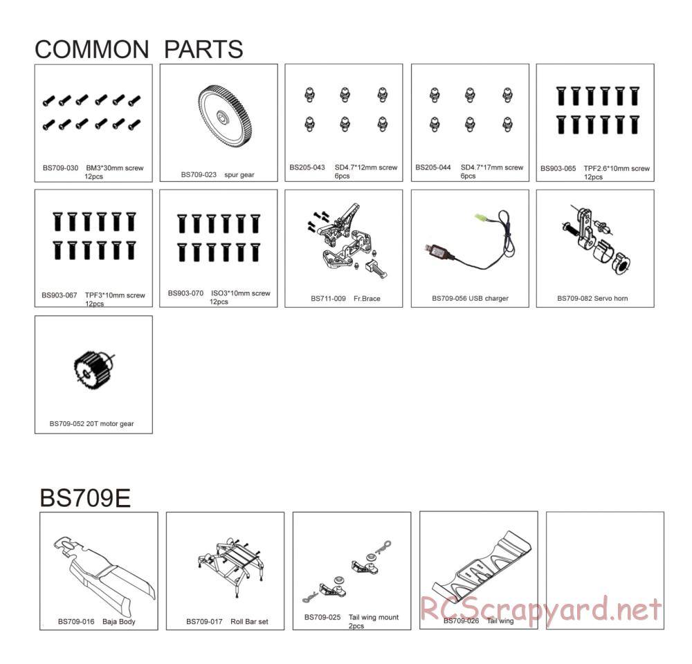 BSD Racing - BS709E - Parts List - Page 3