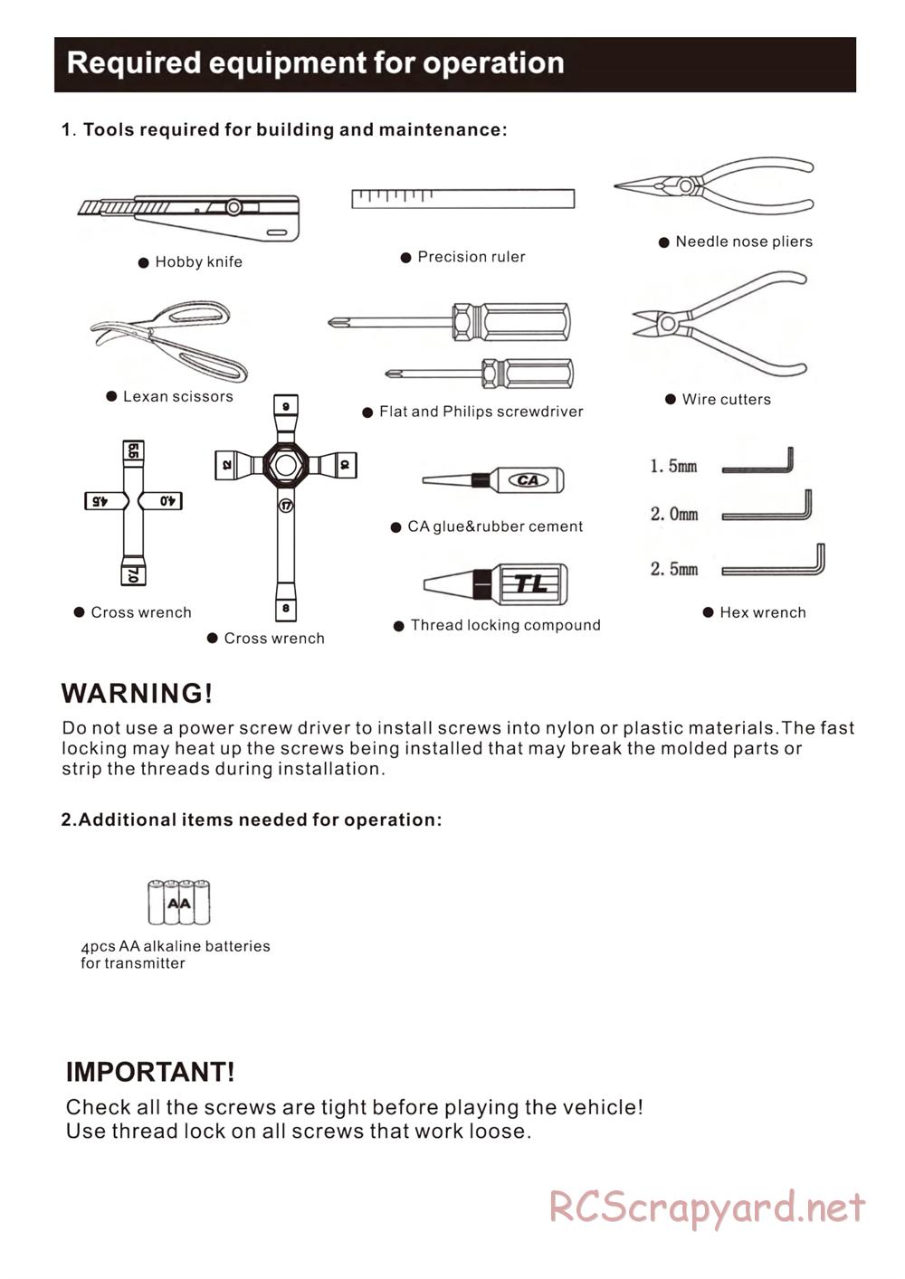 BSD Racing - BS709E - Manual - Page 2