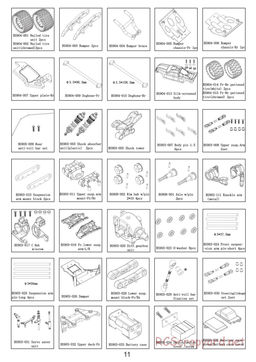 BSD Racing - BS801T - Parts List - Page 2