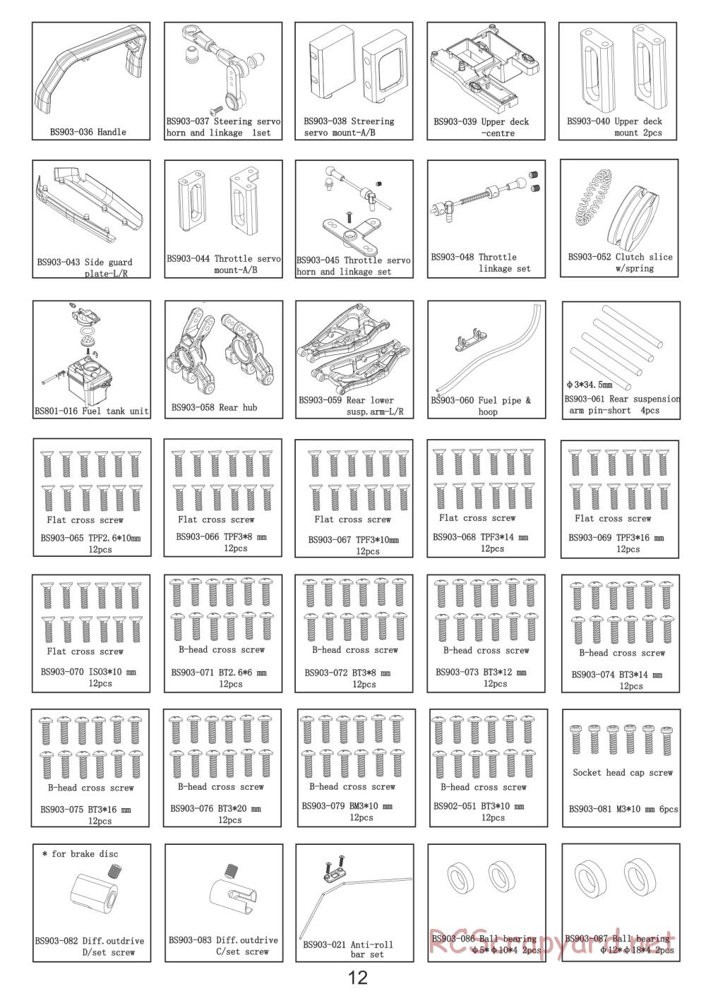 BSD Racing - BS801T - Parts List - Page 3