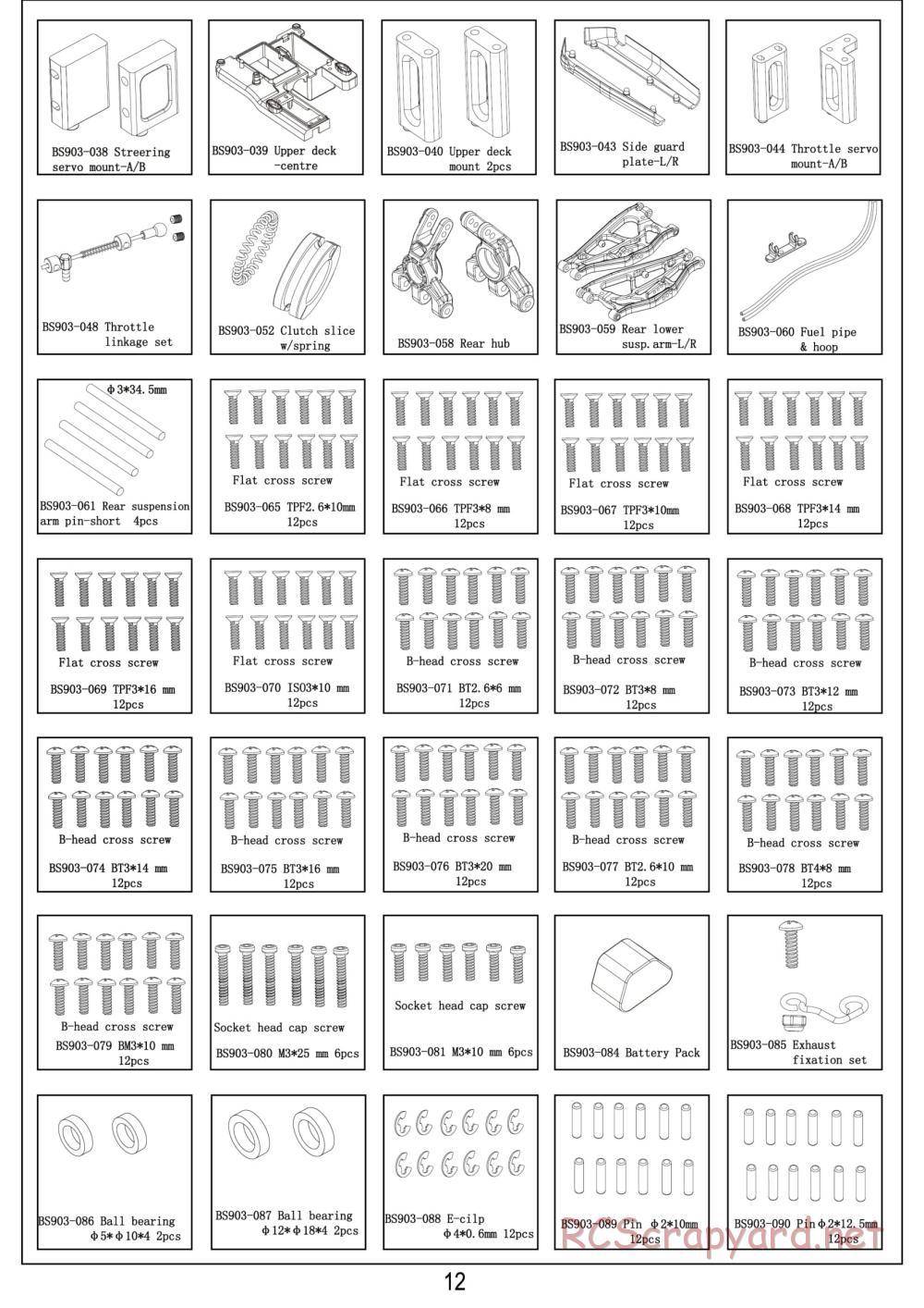 BSD Racing - BS802T - Parts List - Page 3