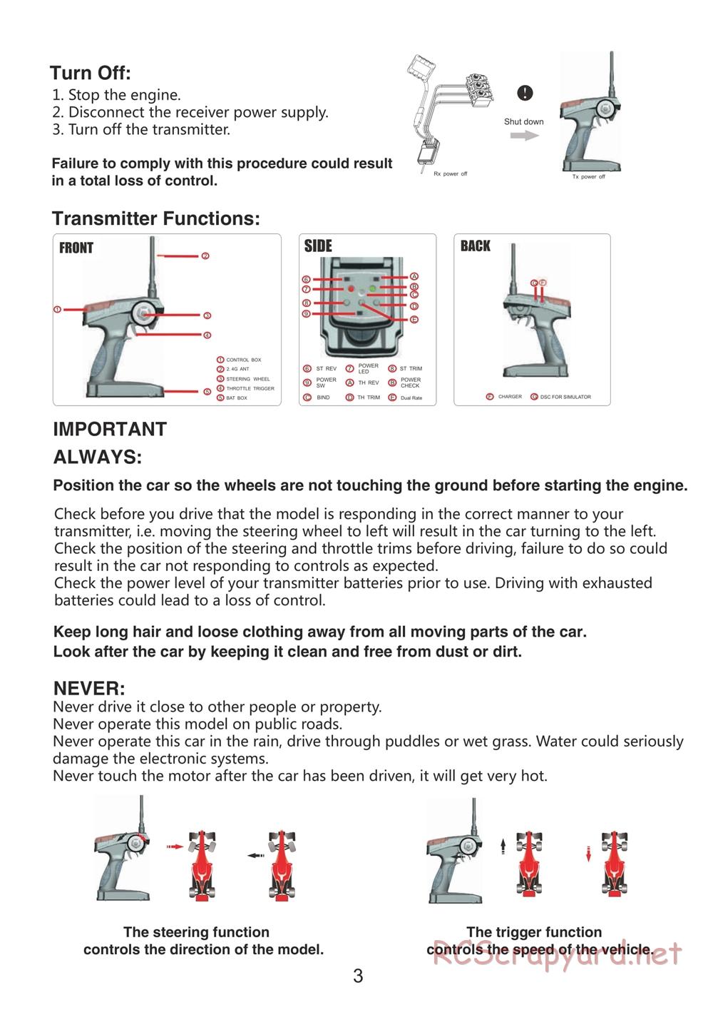 BSD Racing - BS802T - Manual - Page 4