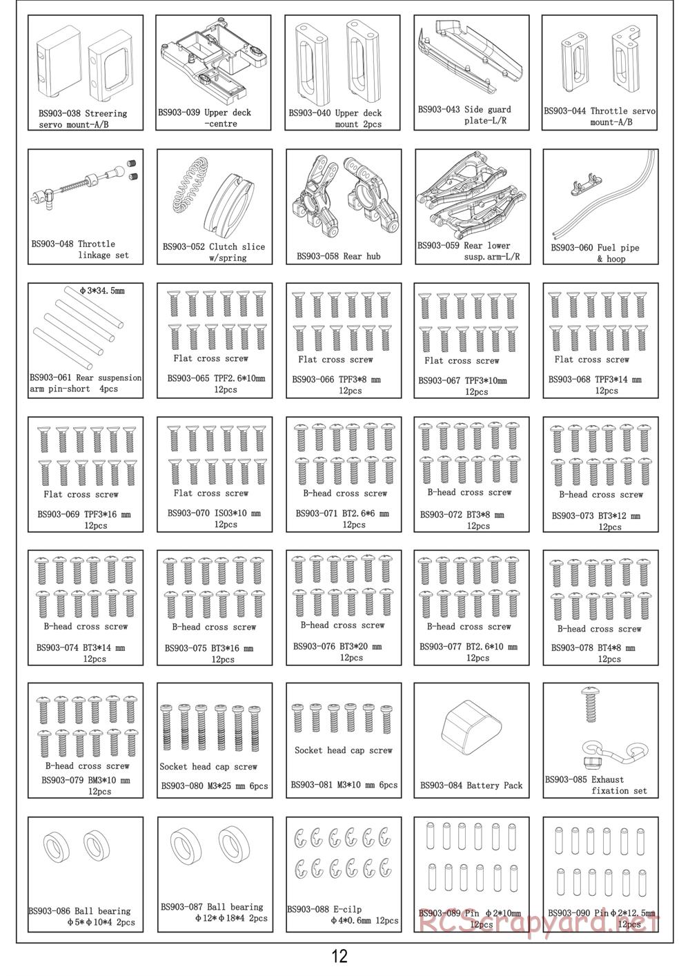 BSD Racing - BS802T - Manual - Page 12