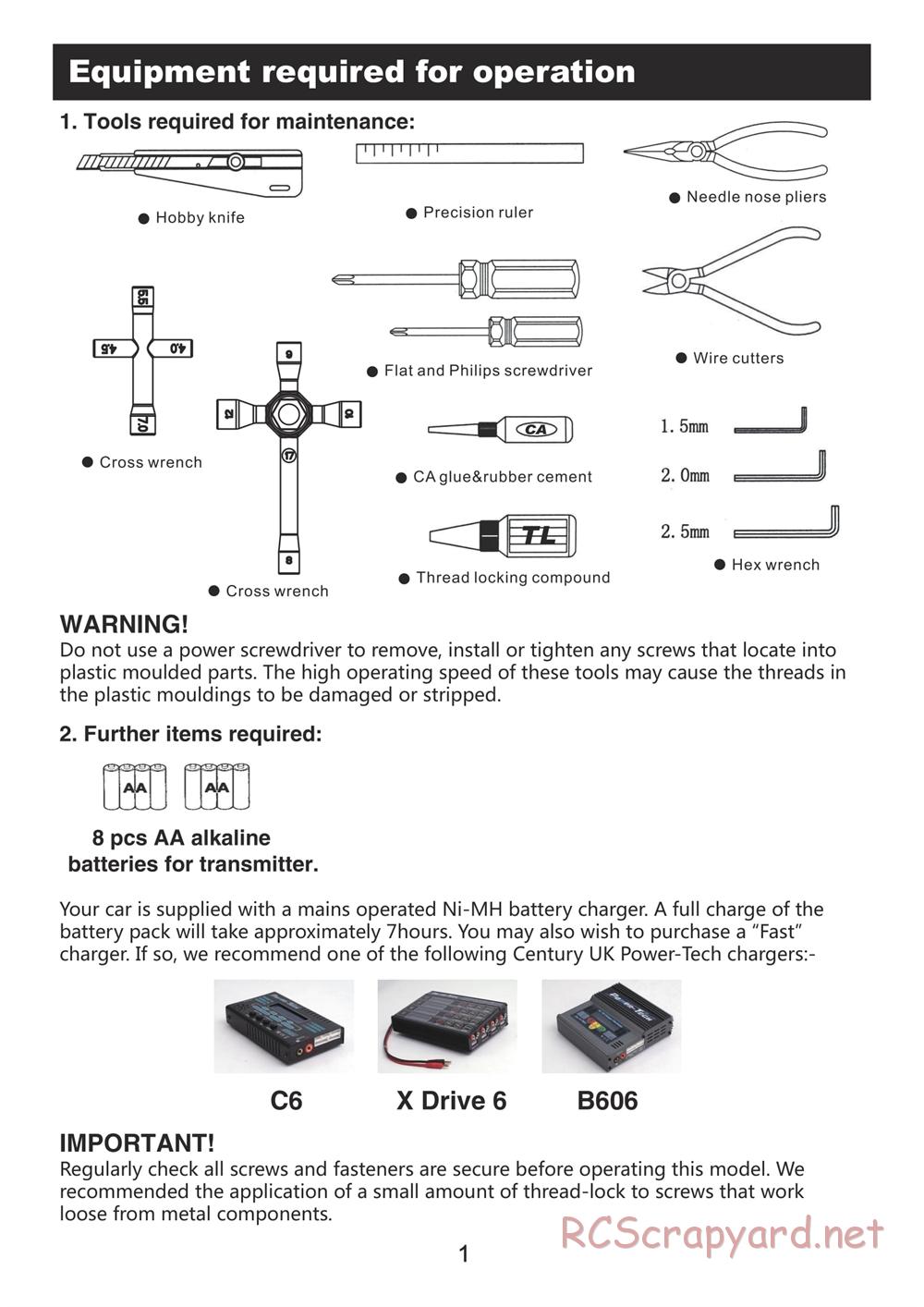 BSD Racing - BS803T - Manual - Page 2