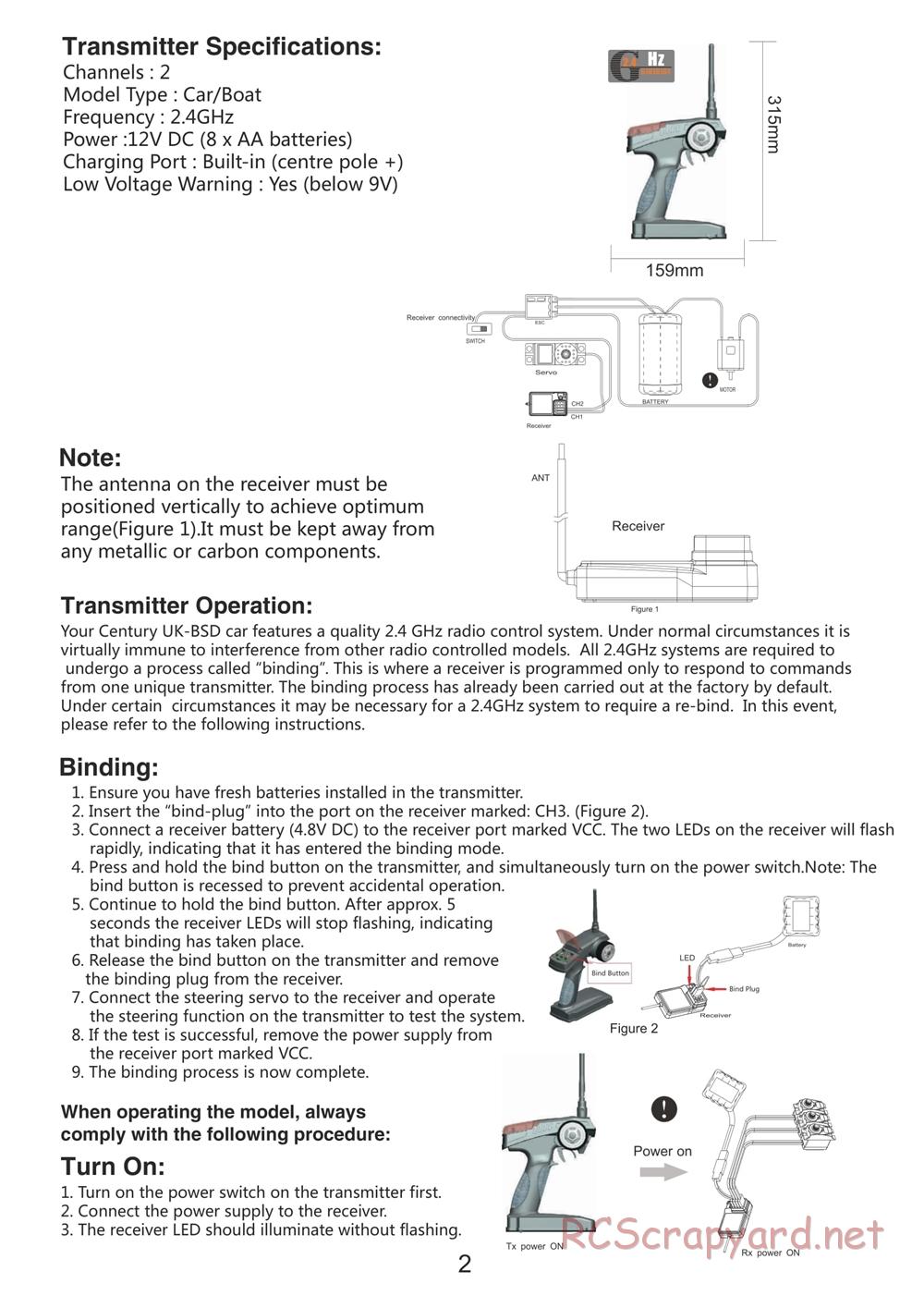 BSD Racing - BS803T - Manual - Page 3