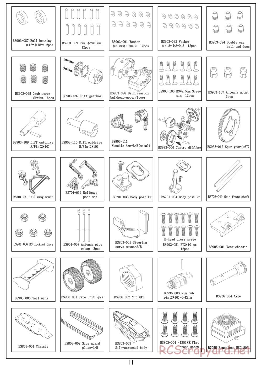 BSD Racing - BS803T - Manual - Page 9