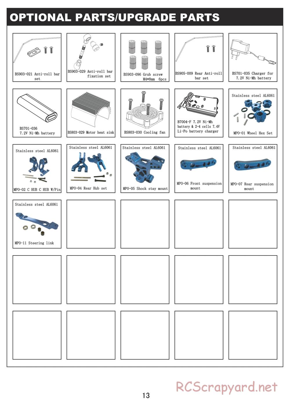 BSD Racing - BS803T - Manual - Page 11