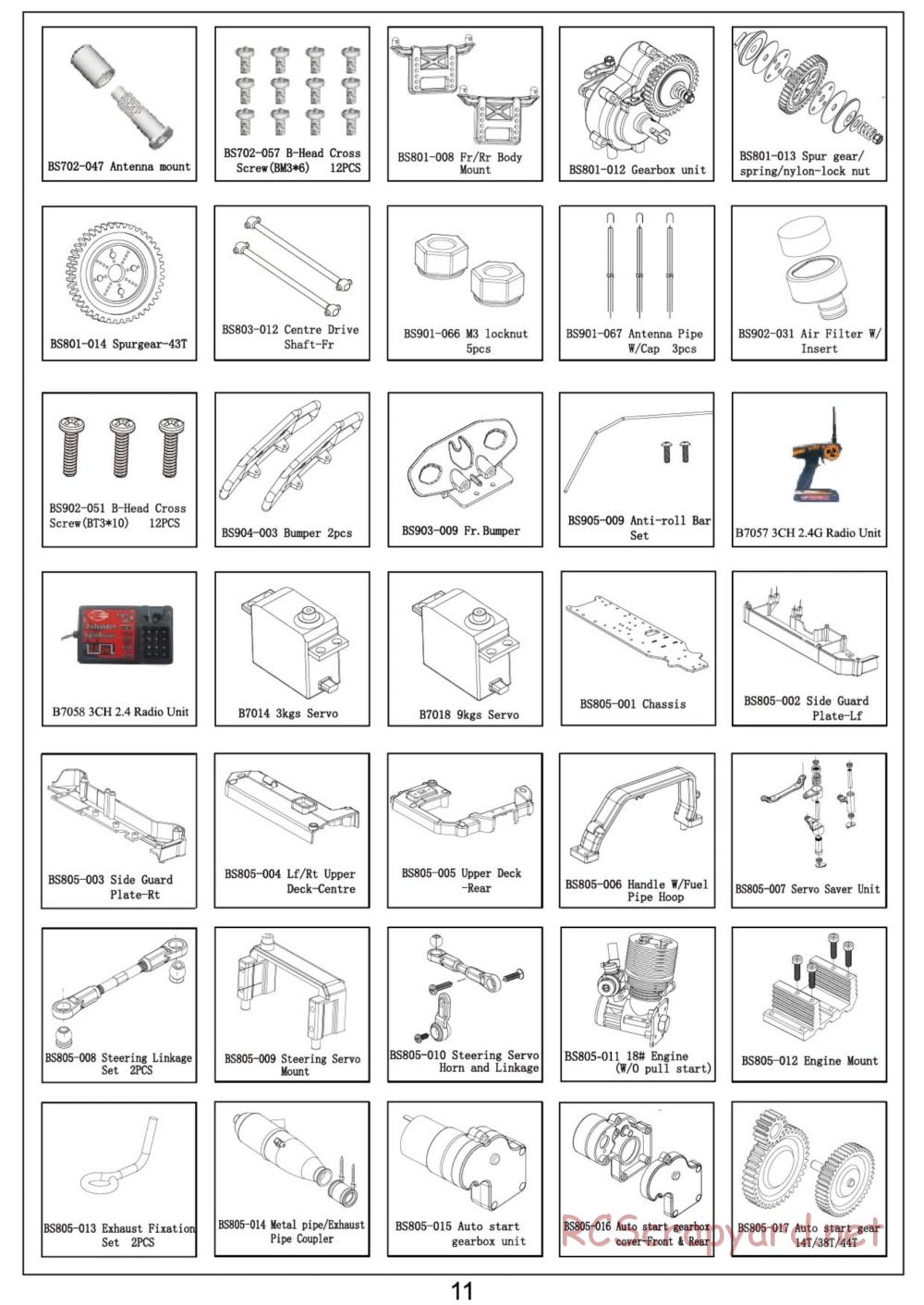 BSD Racing - BS805T - Parts List - Page 4