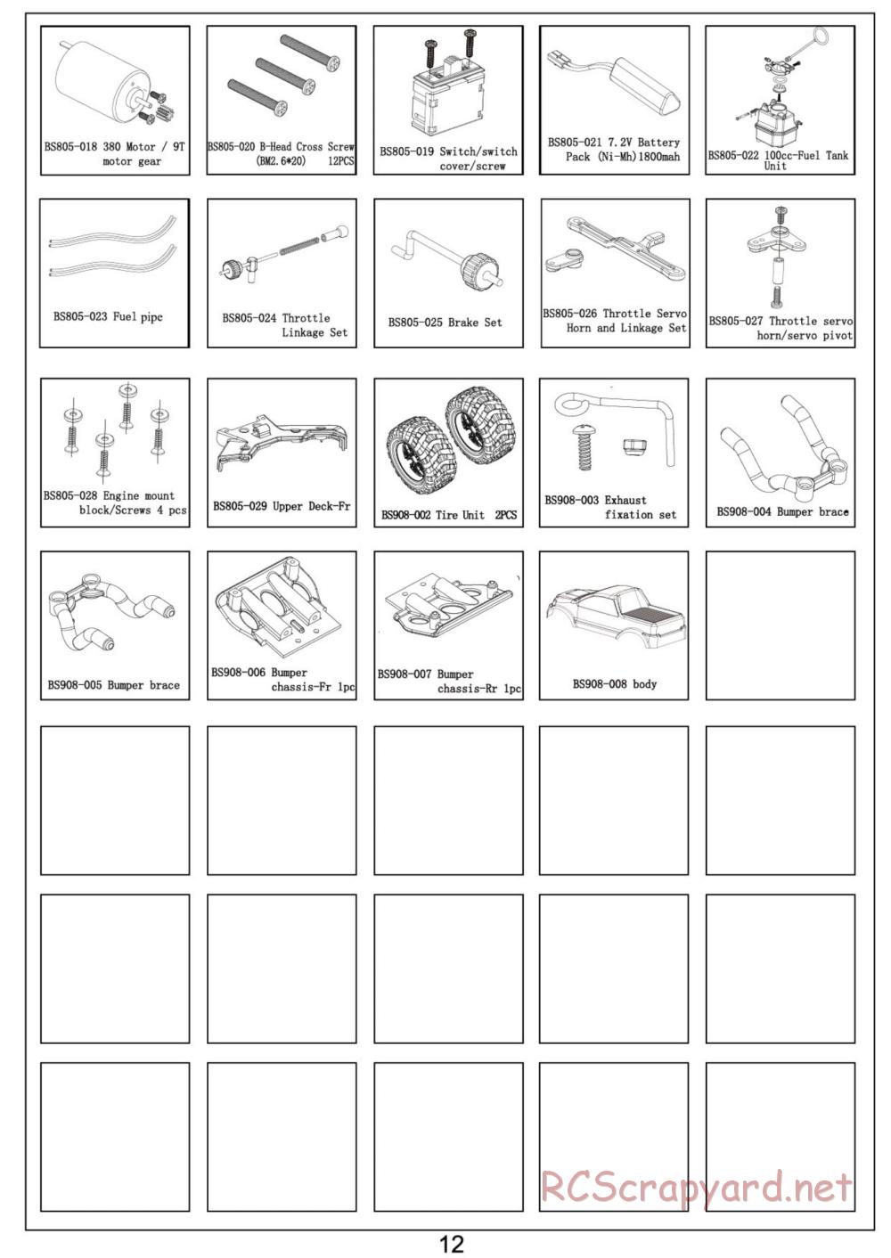 BSD Racing - BS805T - Parts List - Page 5