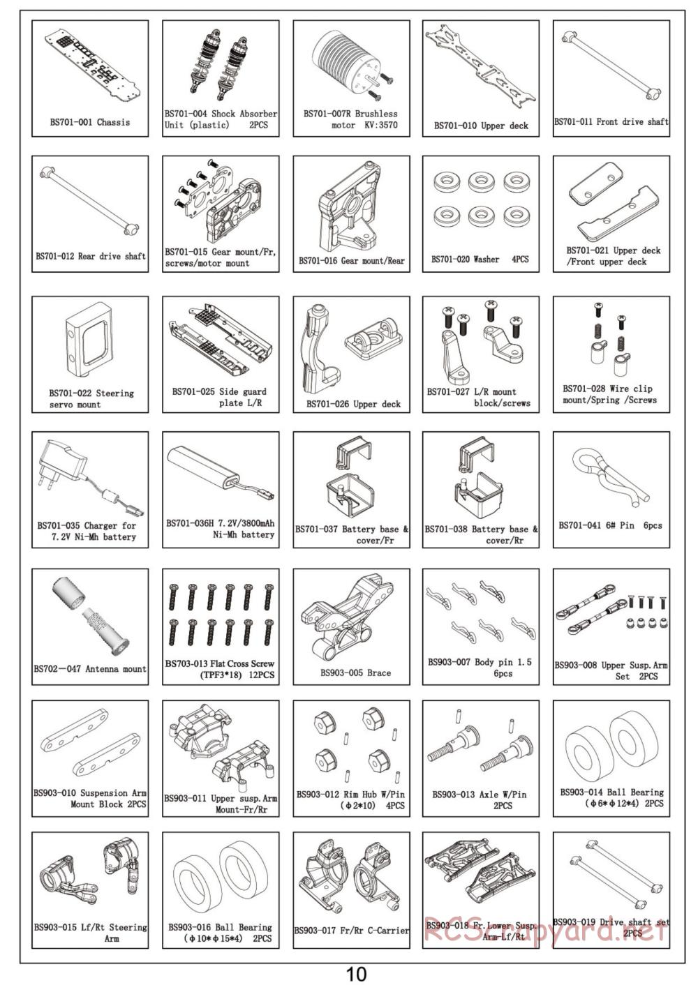 BSD Racing - BS807T - Parts List - Page 2