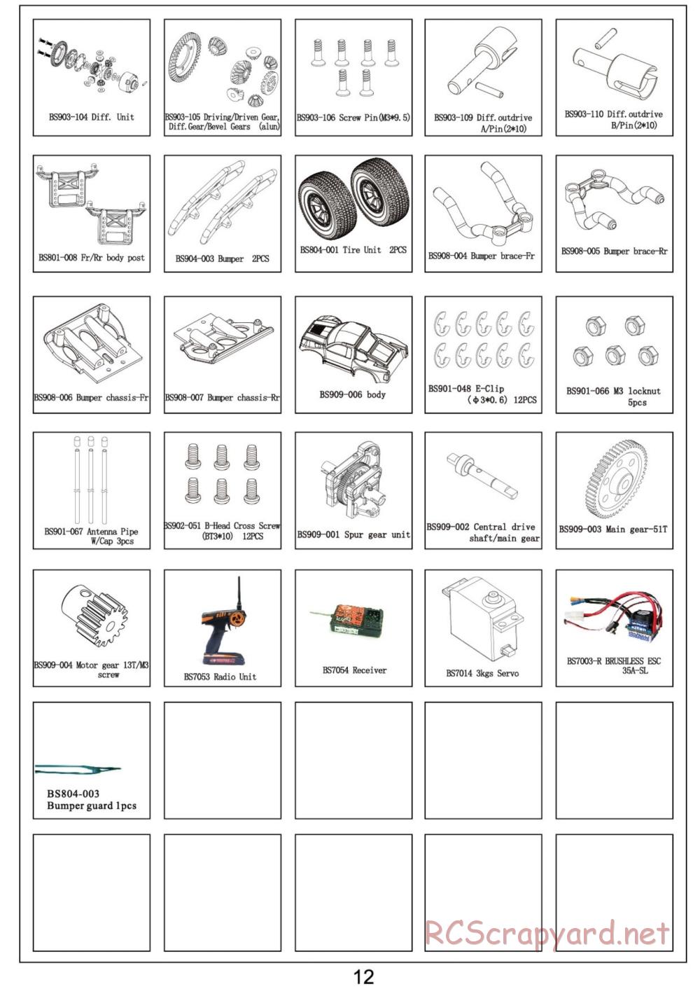 BSD Racing - BS807T - Parts List - Page 4