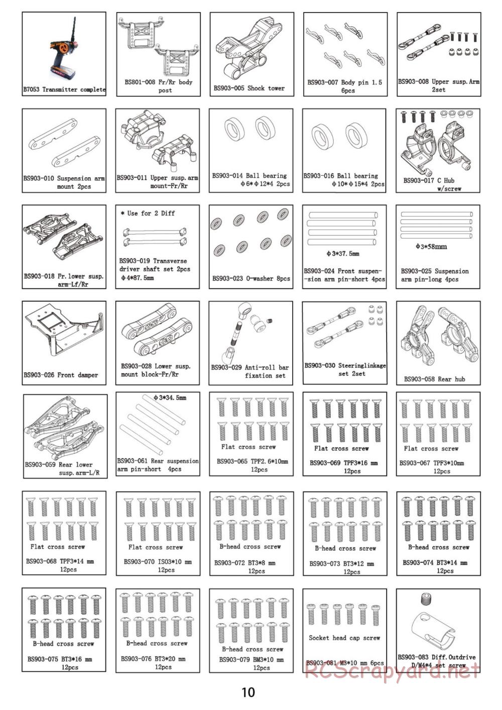 BSD Racing - BS808T - Parts List - Page 2