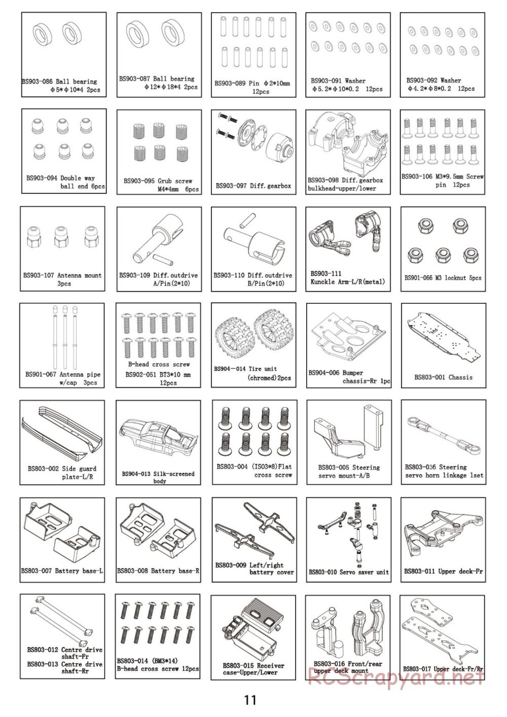 BSD Racing - BS808T - Parts List - Page 3