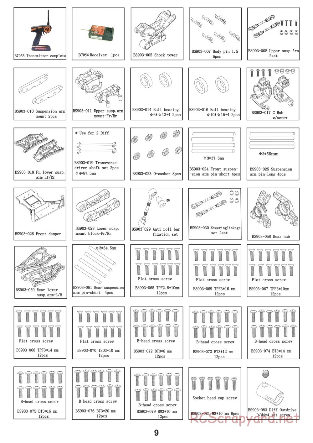 BSD Racing - BS808T - Manual - Page 9