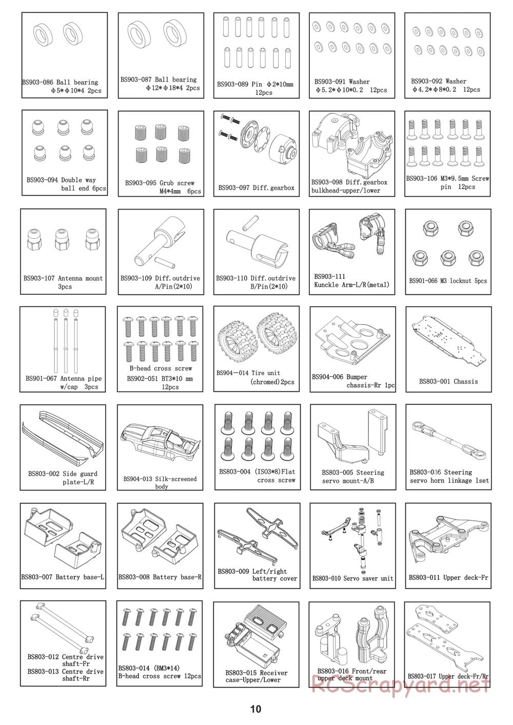 BSD Racing - BS808T - Manual - Page 10