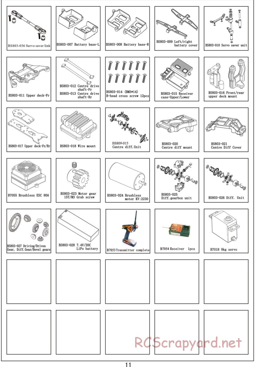 BSD Racing - BS809T - Parts List - Page 4