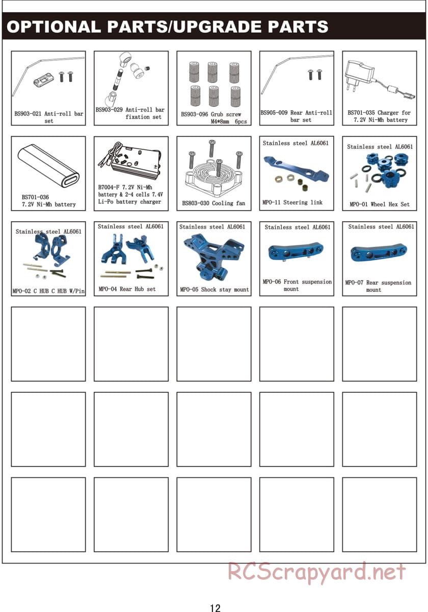 BSD Racing - BS809T - Parts List - Page 5