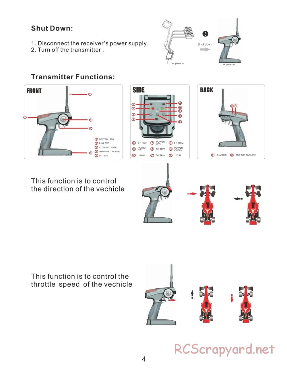 BSD Racing - BS810T - Manual - Page 5