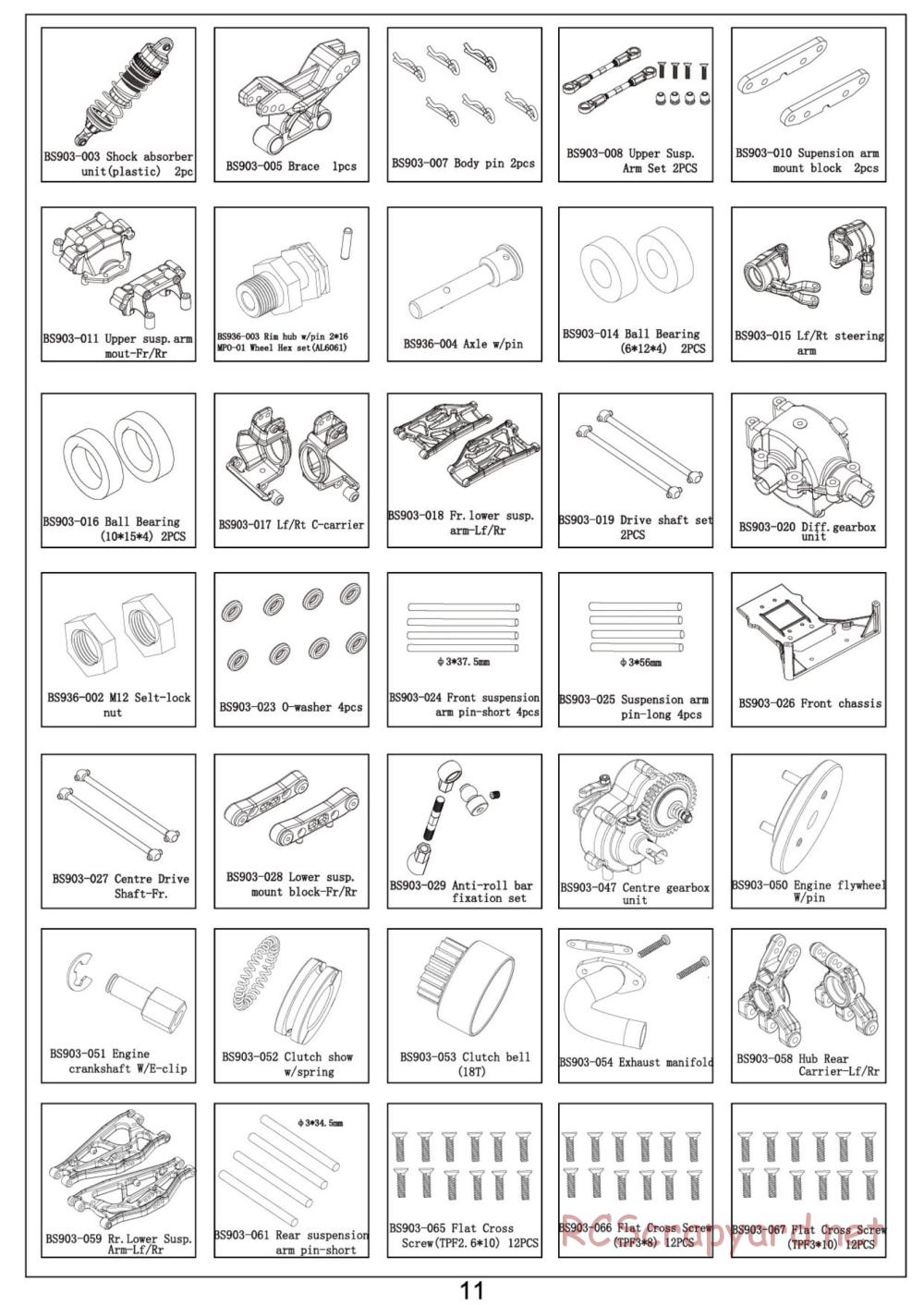 BSD Racing - BS815T - Parts List - Page 2