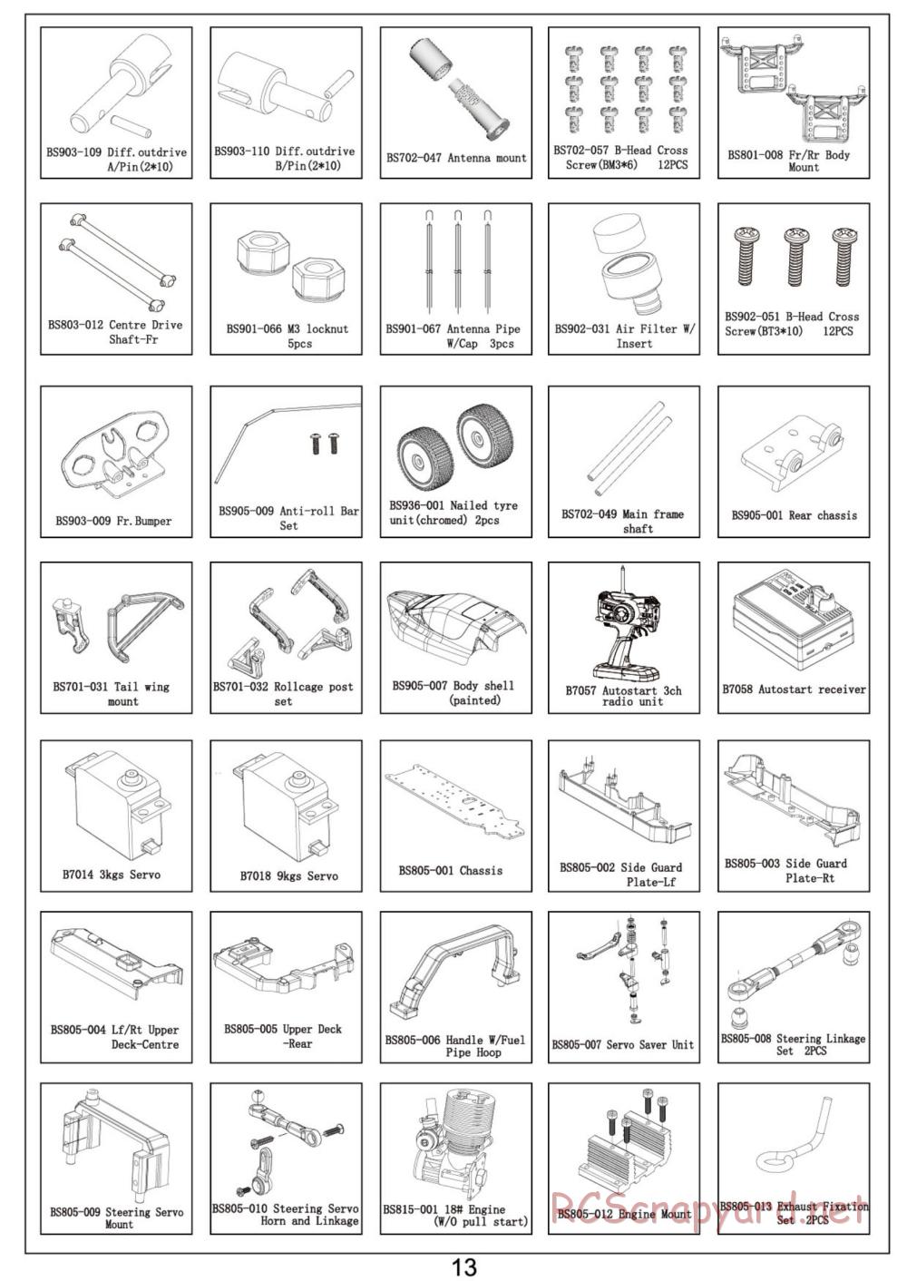 BSD Racing - BS815T - Parts List - Page 4