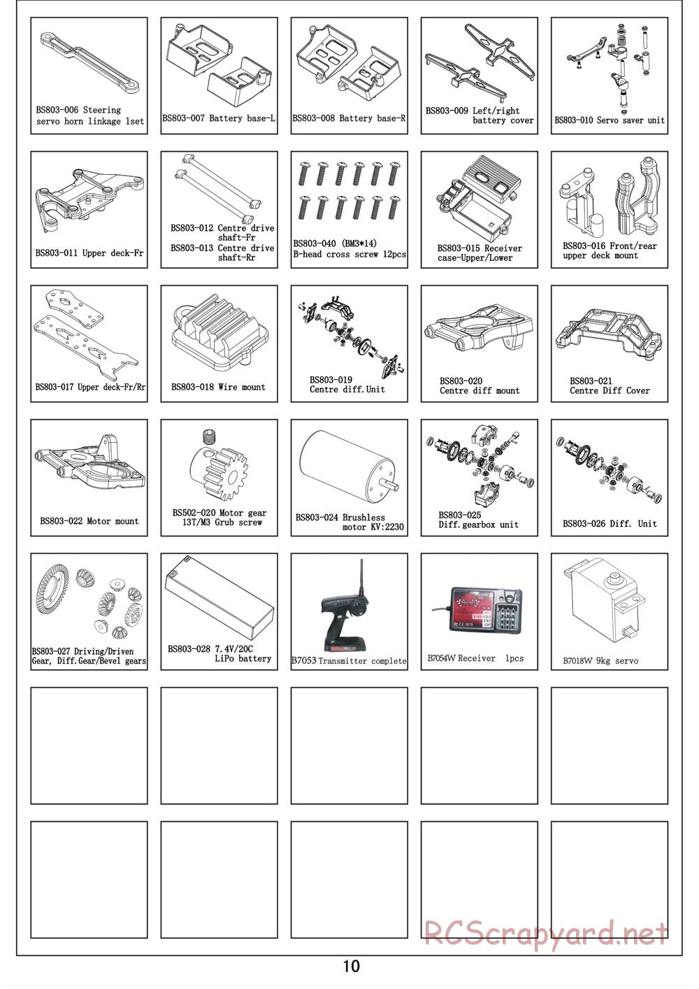 BSD Racing - BS836T - Manual - Page 10