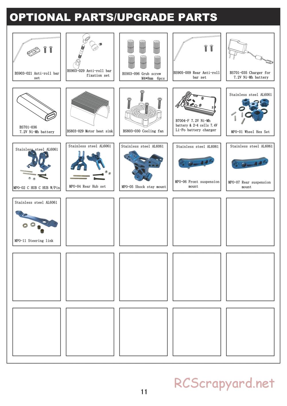 BSD Racing - BS836T - Manual - Page 11