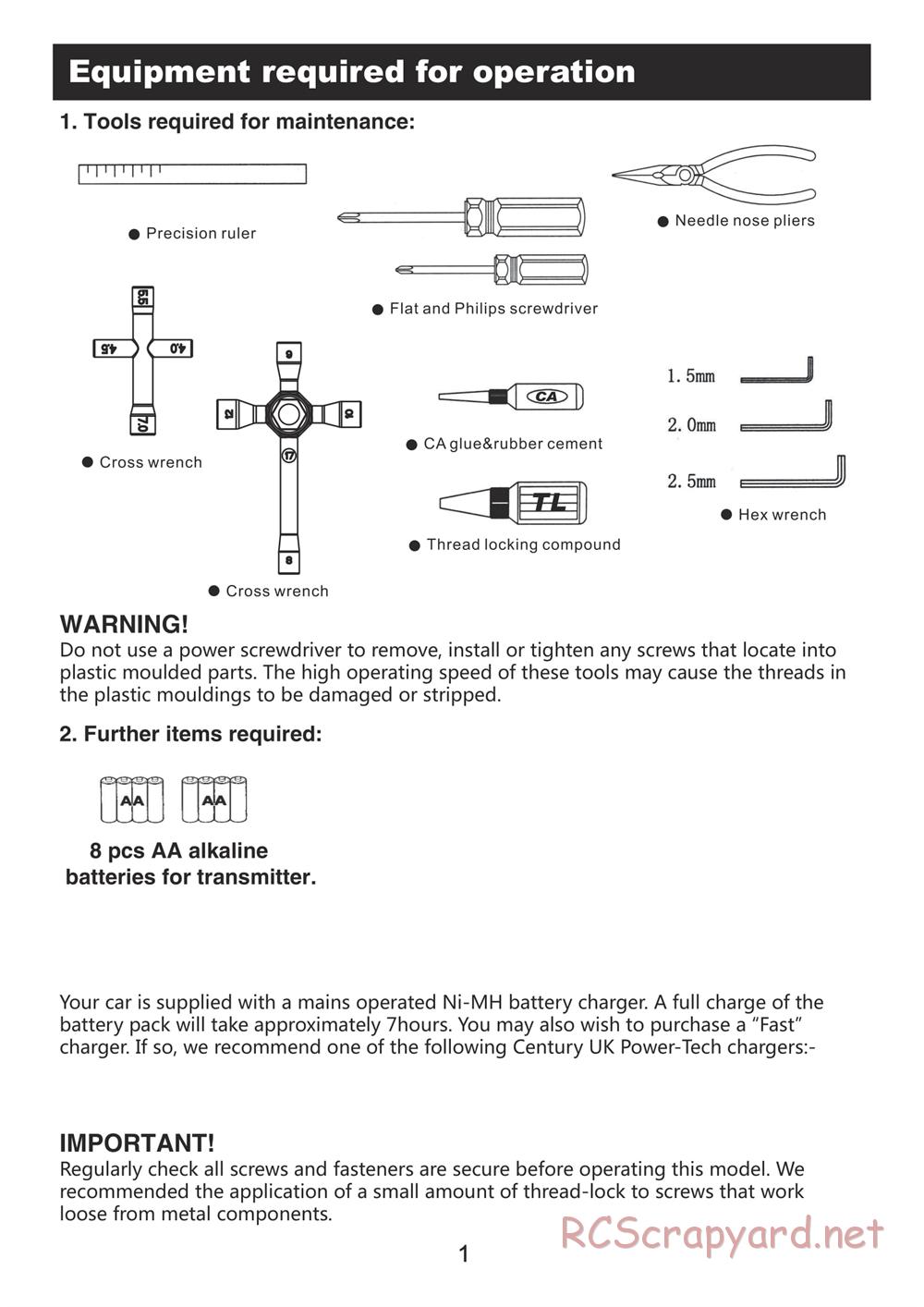 BSD Racing - BS903T - Manual - Page 2