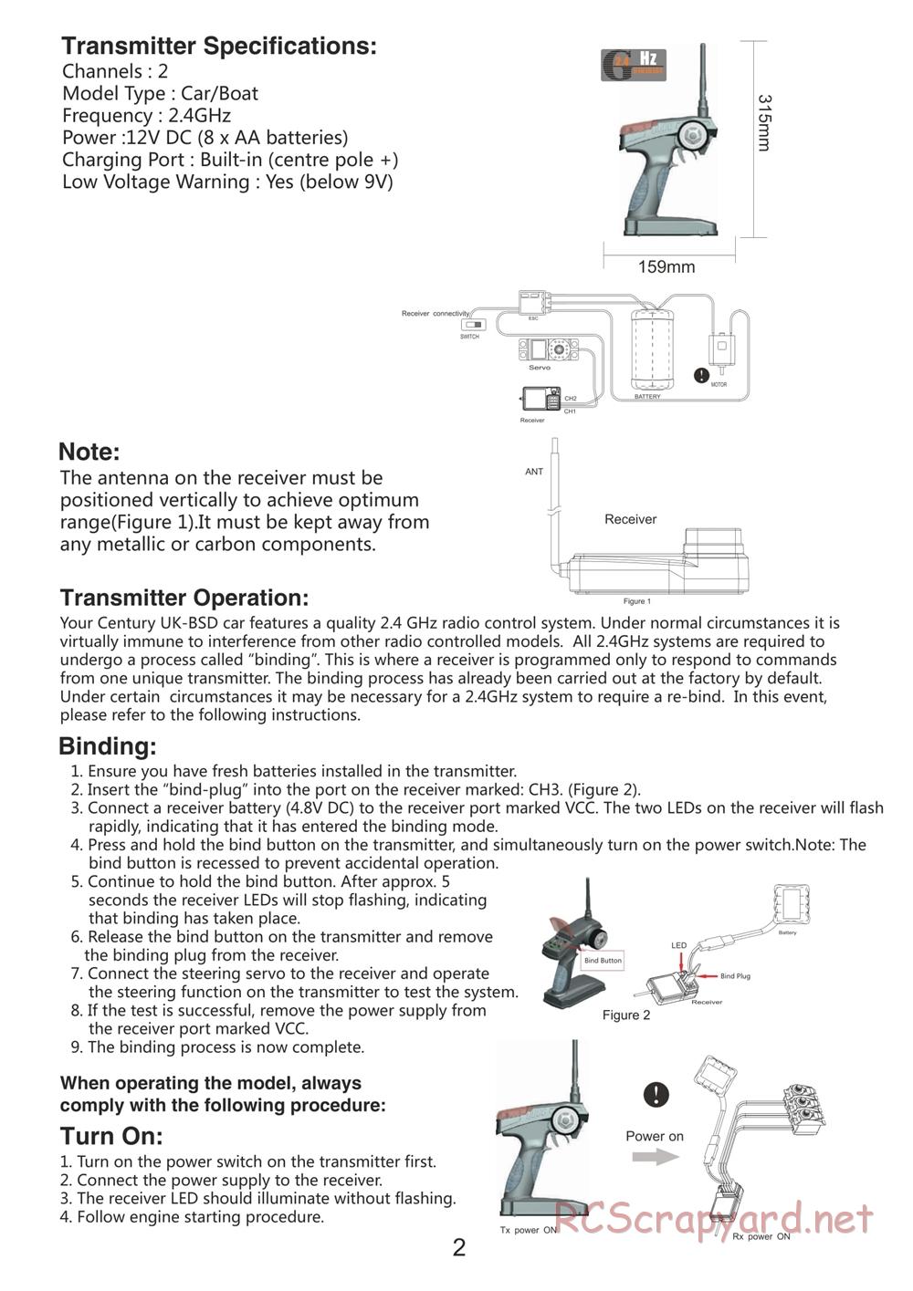 BSD Racing - BS903T - Manual - Page 3