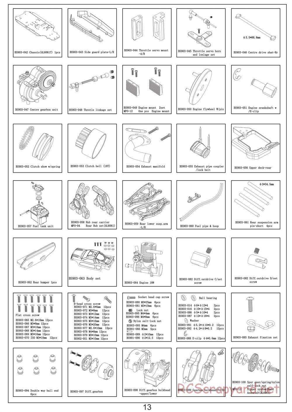 BSD Racing - BS903T - Manual - Page 13