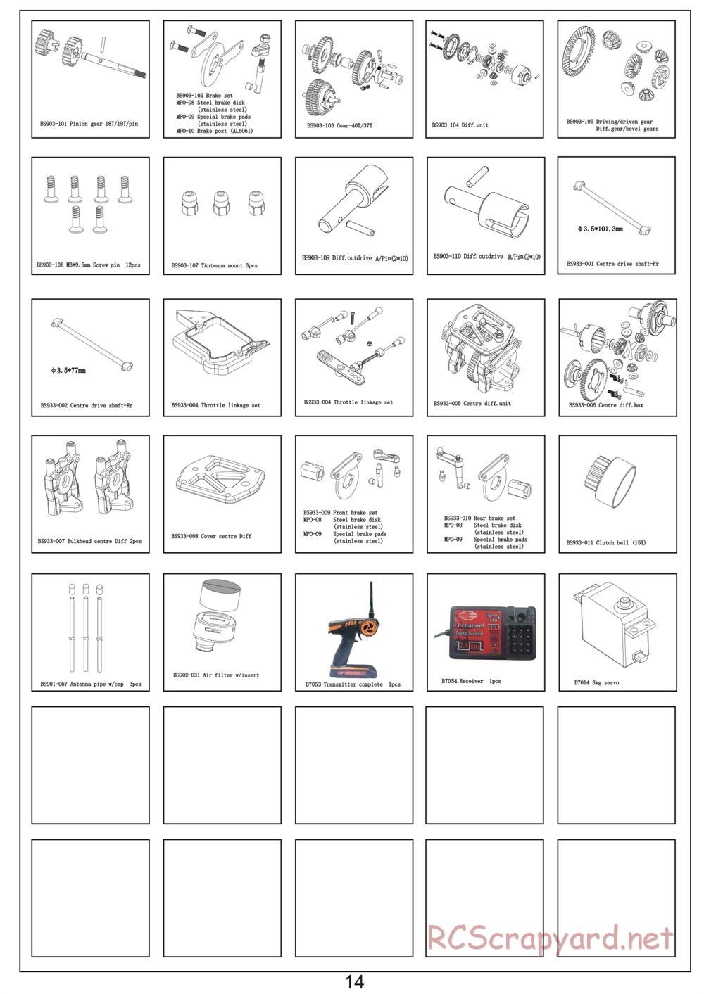 BSD Racing - BS903T - Manual - Page 14