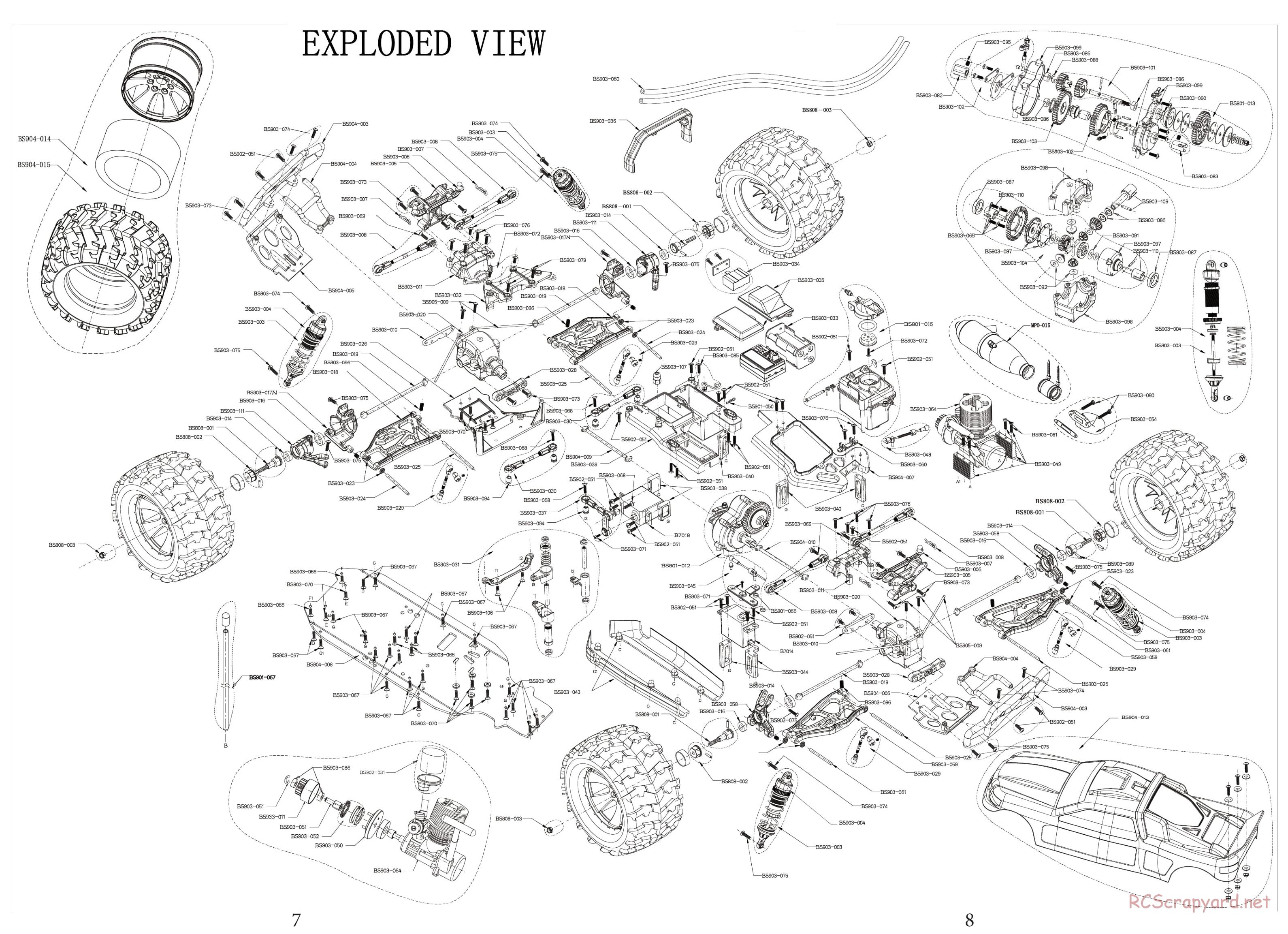 BSD Racing - BS904T - Exploded View - Page 1