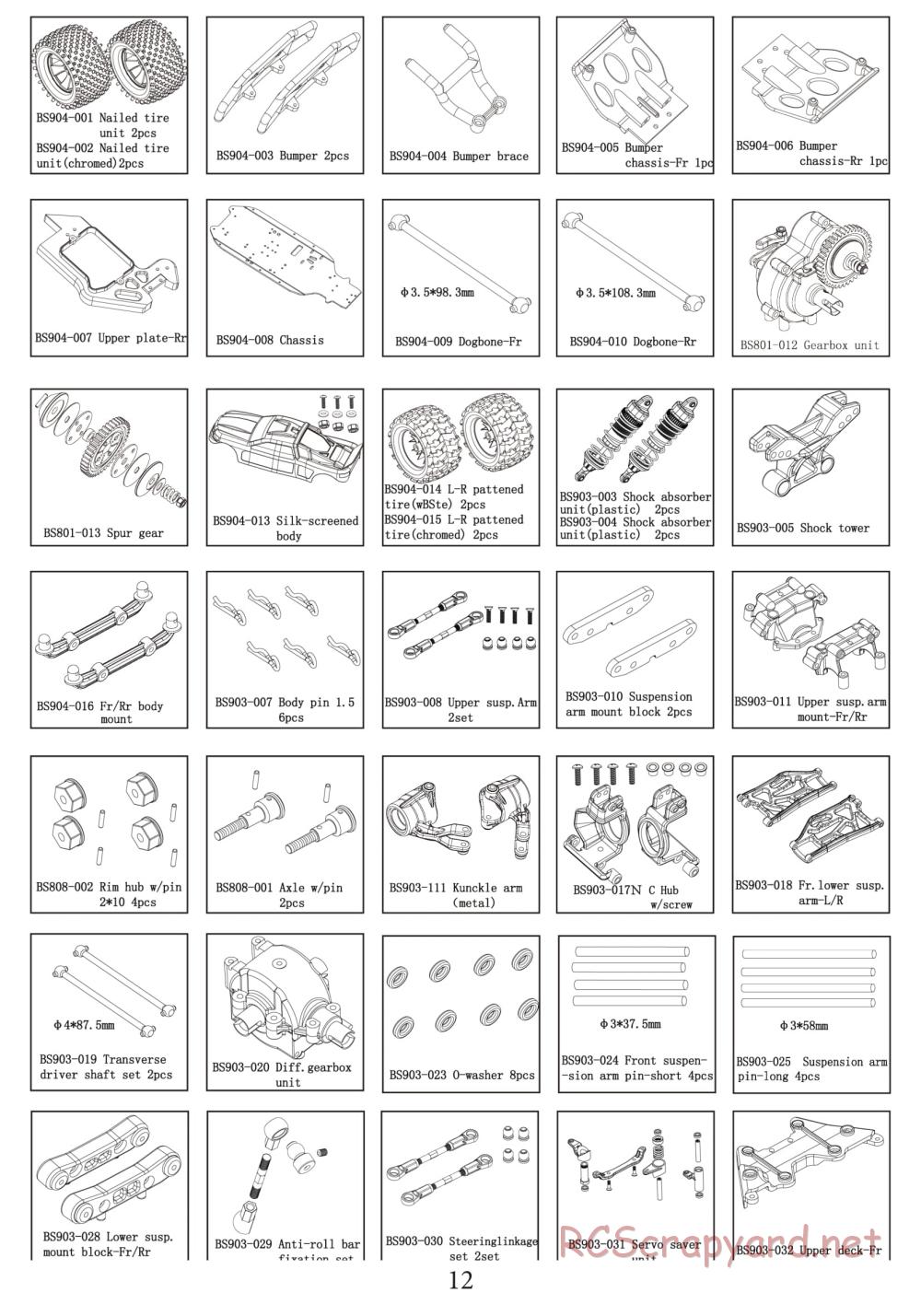 BSD Racing - BS904T - Parts List - Page 4