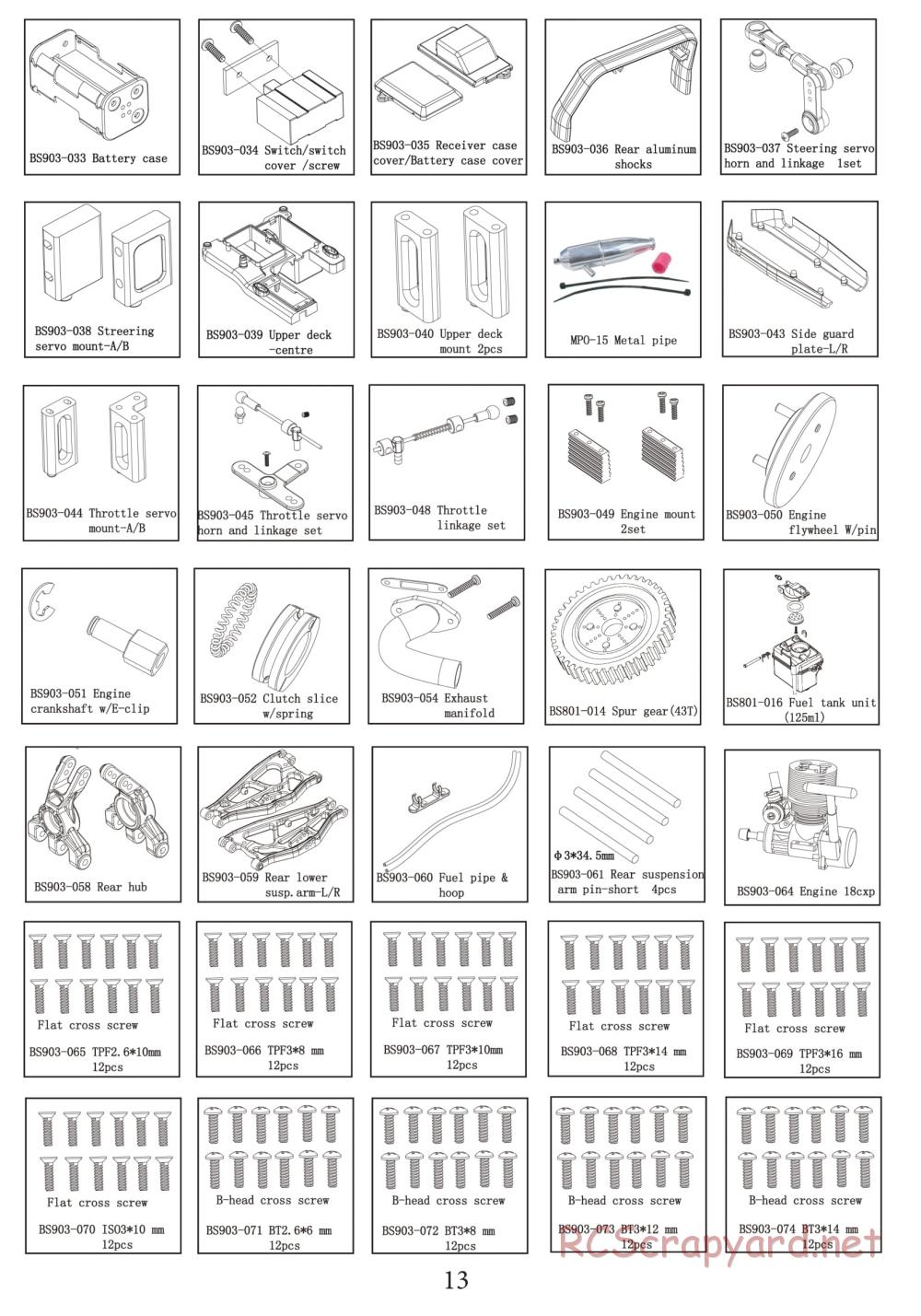 BSD Racing - BS904T - Parts List - Page 5