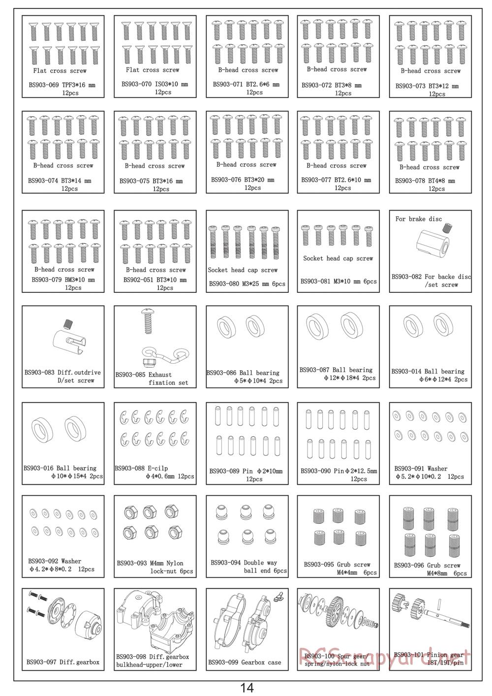 BSD Racing - BS905T / BS935T - Manual - Page 14